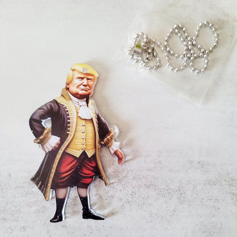 ๐ฅ Donald Trump Historical-Style Figurine Ornament with Chain Collectible - Picture 2 of 4